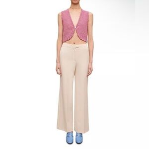 maje Paris Patrick pants in Ecru Women’s Size EU 34 US 4 NWT